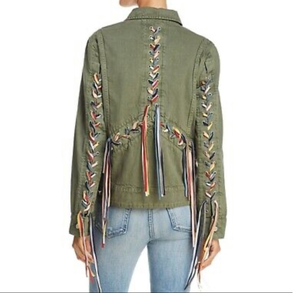 Blank NYC Cargo Fringe Jacket